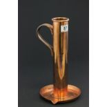 Large Copper Chamberstick, 12" high