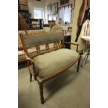 A late Victorian inlaid sofa