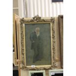 Ornate Framed Oil on Canvas, full length portrait of a Gentleman signed Dignam 97