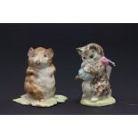 Two Beswick Beatrix Potter Figures - Timmy Willie and Miss Moppet