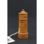 Vintage Boxwood Needlecase in the form of a Lighthouse