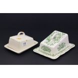 Two ceramic cheese dishes