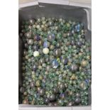 A large collection of marbles