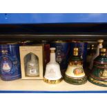 Eight Wade Bells Whiskey Commemorative Decanters in Cannisters together with Two similar Boxed and