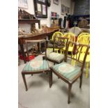 Set of 3 Regency Style Dining Chairs