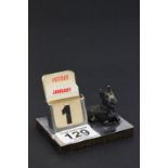 Vintage Desk Calendar with Scottie Dog