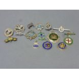 A large selection of silver badges