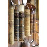 Books - Collection of Six 19th century Leather Bound Books including Volumes I, II and III of
