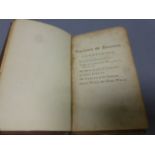 A 18th century leather bound book, Love's labour A comedy by William Shakespeare