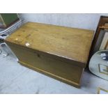 Large Victorian Pine Blanket Box