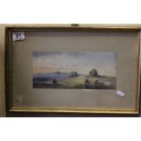 Gilt framed landscape watercolour