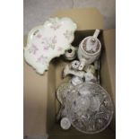 A Johnson Bros coffee pot and other items