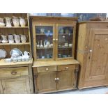 Victorian Pine Bookcase / Dresser