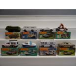 Eight boxed Matchbox 75 Series diecast vehicles featuring Superfast to include 52 Police Launch,