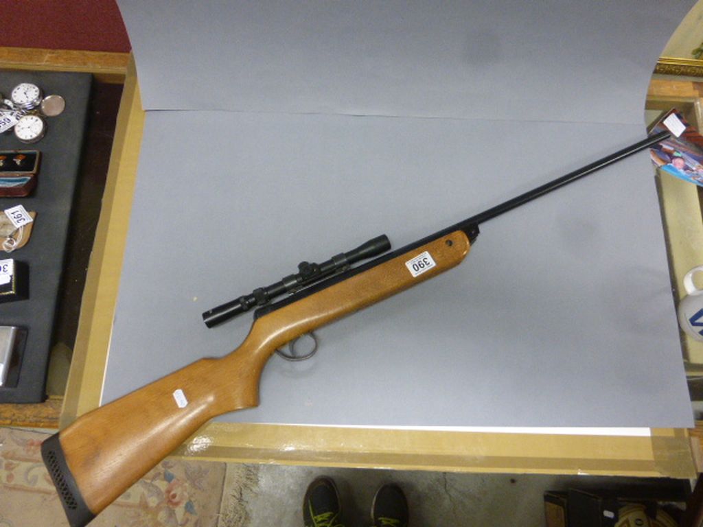 BSA Break barrel air rifle with telescopic sights