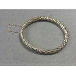 A silver bangle