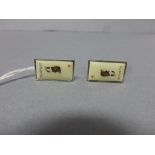 Pair of Cufflinks with dog design