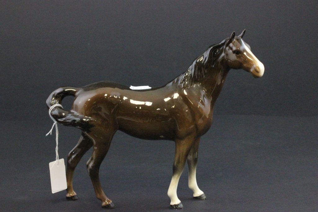 A Beswick model of a brown horse