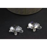 Boxed Swarovski Crystal Two Turtles ref 7632000002