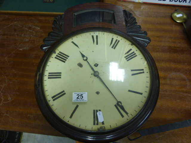 A 19th century mahogany cased wall clock - Image 2 of 5