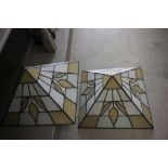 Two Tiffany style lamp shades