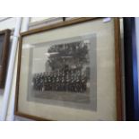 Irish WWI interest framed photograph of Tipperary 3rd Rifle Brigade 1913 label to verso