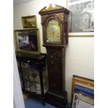 A chinoiserie clock longcase clock, with a movement by Thomas Moor, Ipswich (the case for