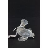 Modern Lalique model of a duck