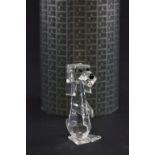 Boxed Swarovski Crystal Pluto standing dog ref 7635NR70 retired in 1991