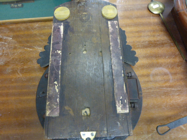 A 19th century mahogany cased wall clock - Image 3 of 5