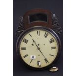 A 19th century mahogany cased wall clock