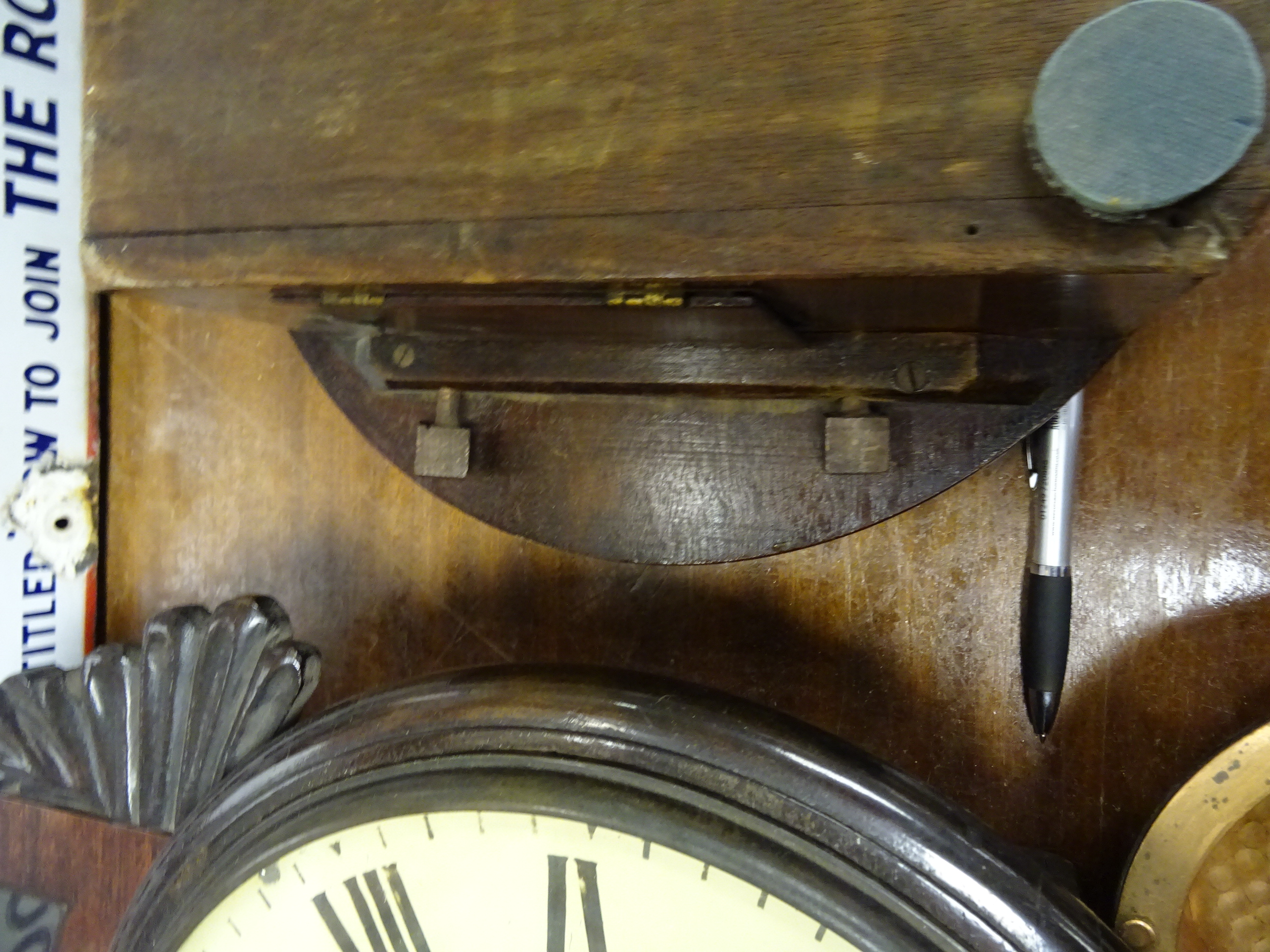 A mahogany cased wall clock, by J.C. Tribe 38, Spencer St, Clerkenwell - Image 9 of 10