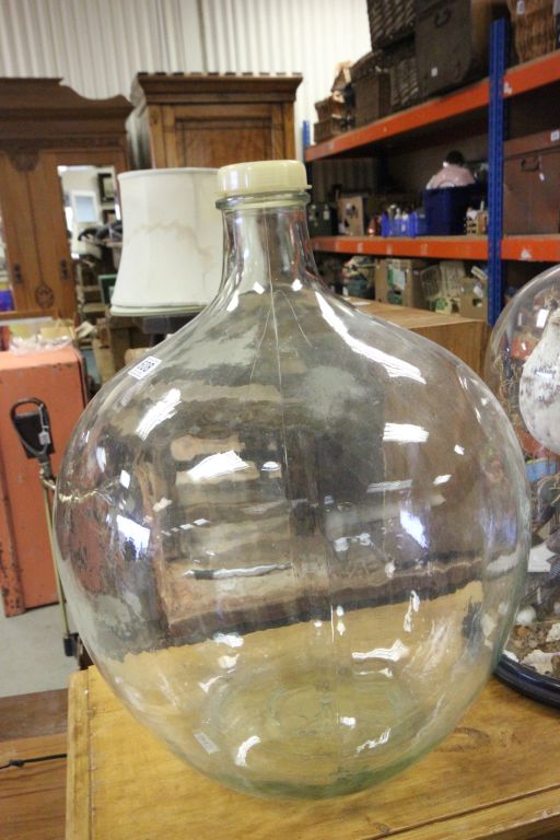 A glass carboy