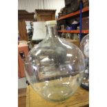 A glass carboy