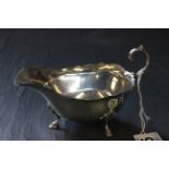 A silver sauce boat, Birmingham 1931