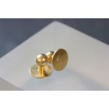 2 x 18ct gold collar studs