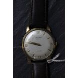 Gents 9ct gold Felca wrist watch