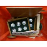 Boxed Conservation Coin Collection 36 silver coin set etc