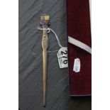 Boxed Silver Jubilee hallmarked silver & enamel letter opener