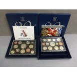 Two x Proof UK coin presentation coin packs, 2006 & 2007