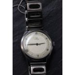 Vintage gents stainless steel Omega wrist watch