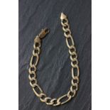 Gents 9ct gold bracelet