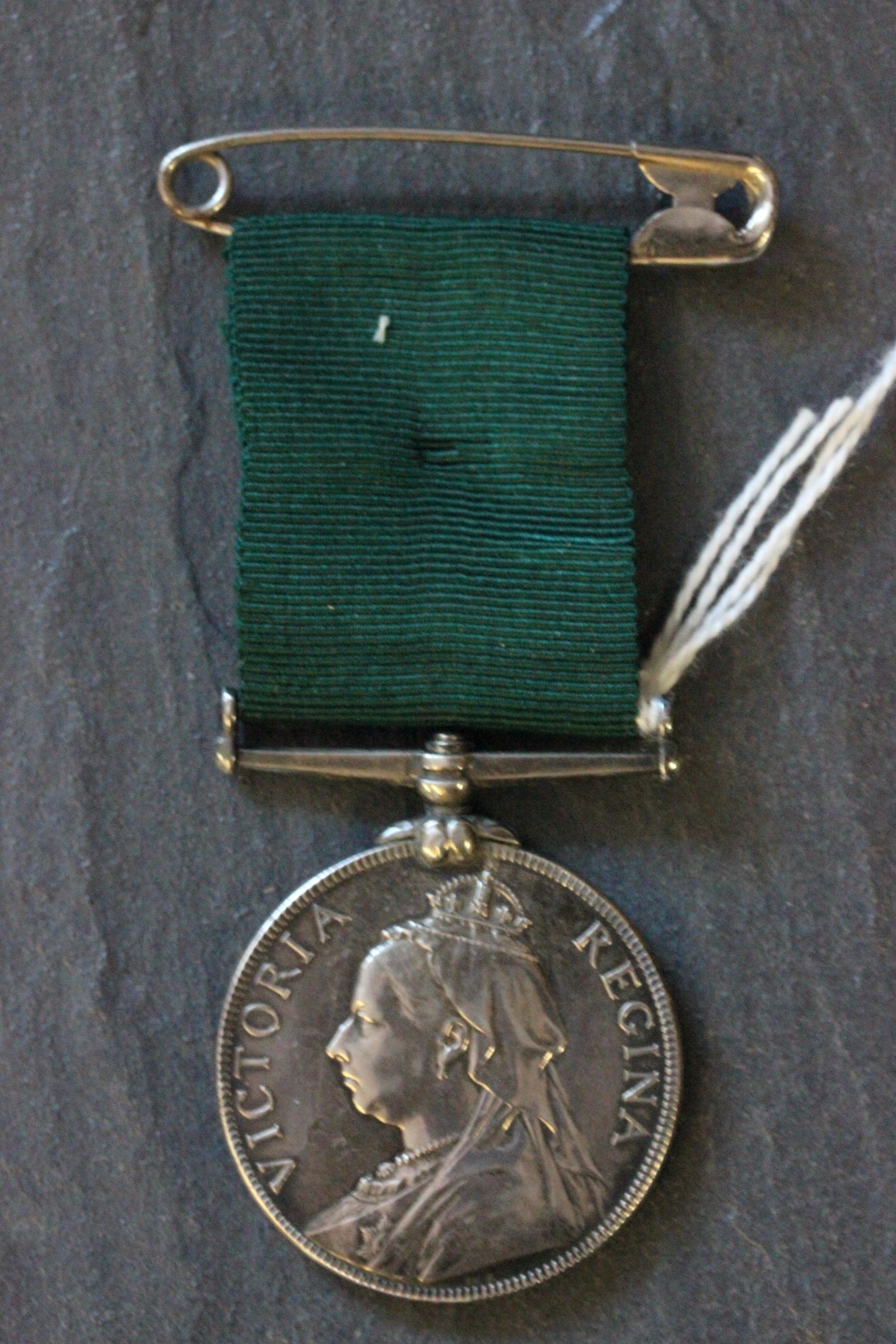 Interesting Victorian silver Volunteer Force long service medal to 4018 B.S.MAJOR R.J. HABBICK 1ST