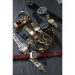 Mixed modern watches including Must De Cartier