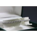 14ct White gold tennis bracelet of 2.5ct's approx