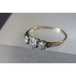 Ladies 18ct gold and diamond engagement ring