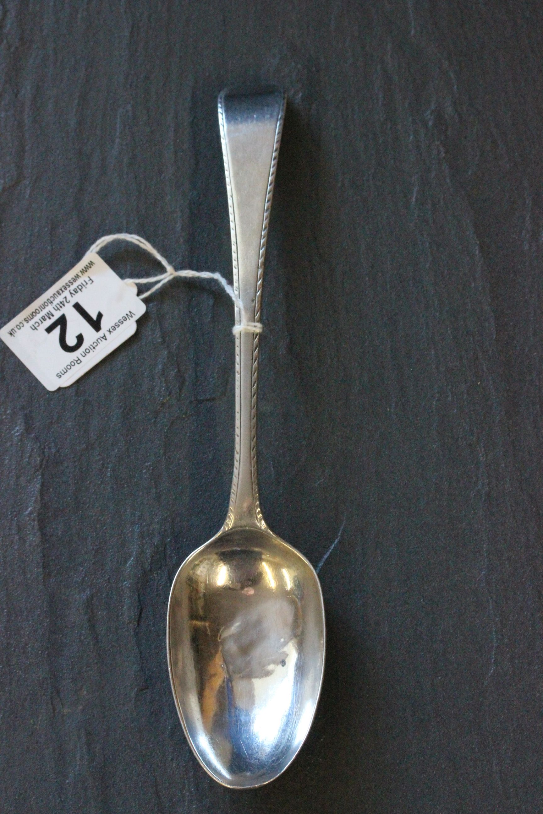 A George lll silver table spoon, London 1781