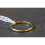 22ct gold wedding band