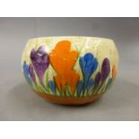 Clarice Cliff Crocus pattern bowl