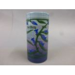 Dennis China Works Beautifully Bluebell cylindrical vase designed by Sally Tuffin marked to base